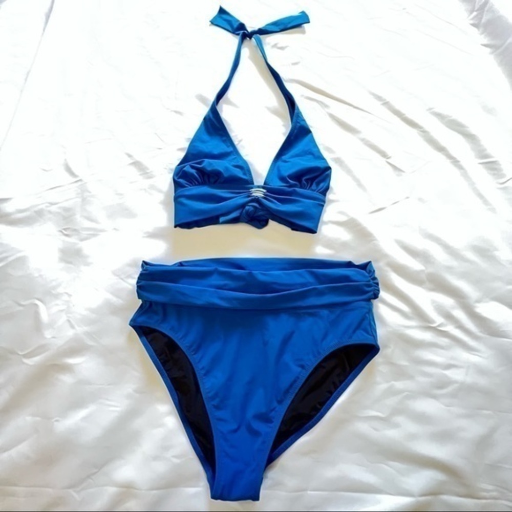 Gideon Oberson Swim Suit Separates. Size 14 Bottom and 12 Top.NWOT. Royal Blue❤️